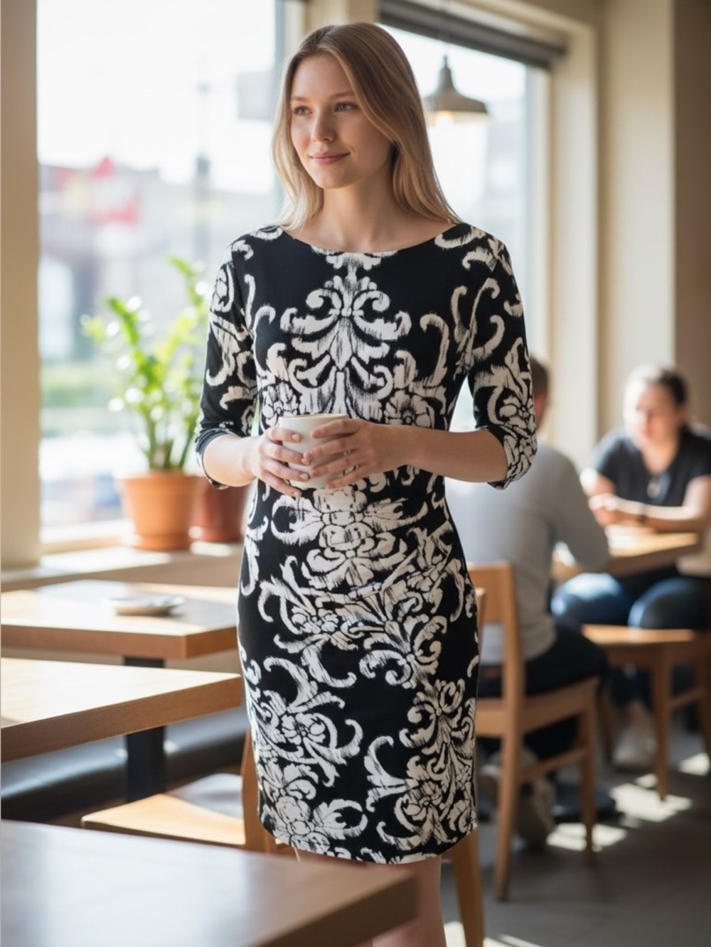 🌻 Connected Apparel Sheath Dress #598